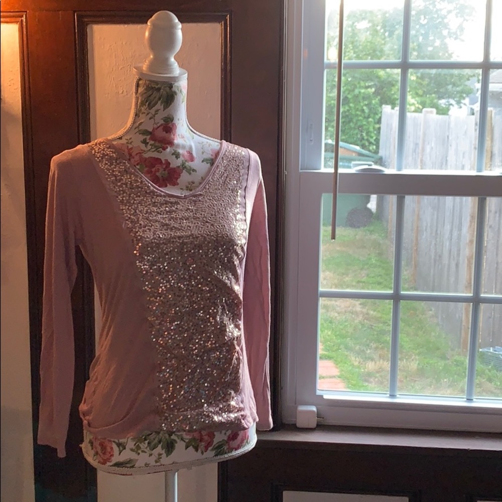 Sparkly long sleeve size S